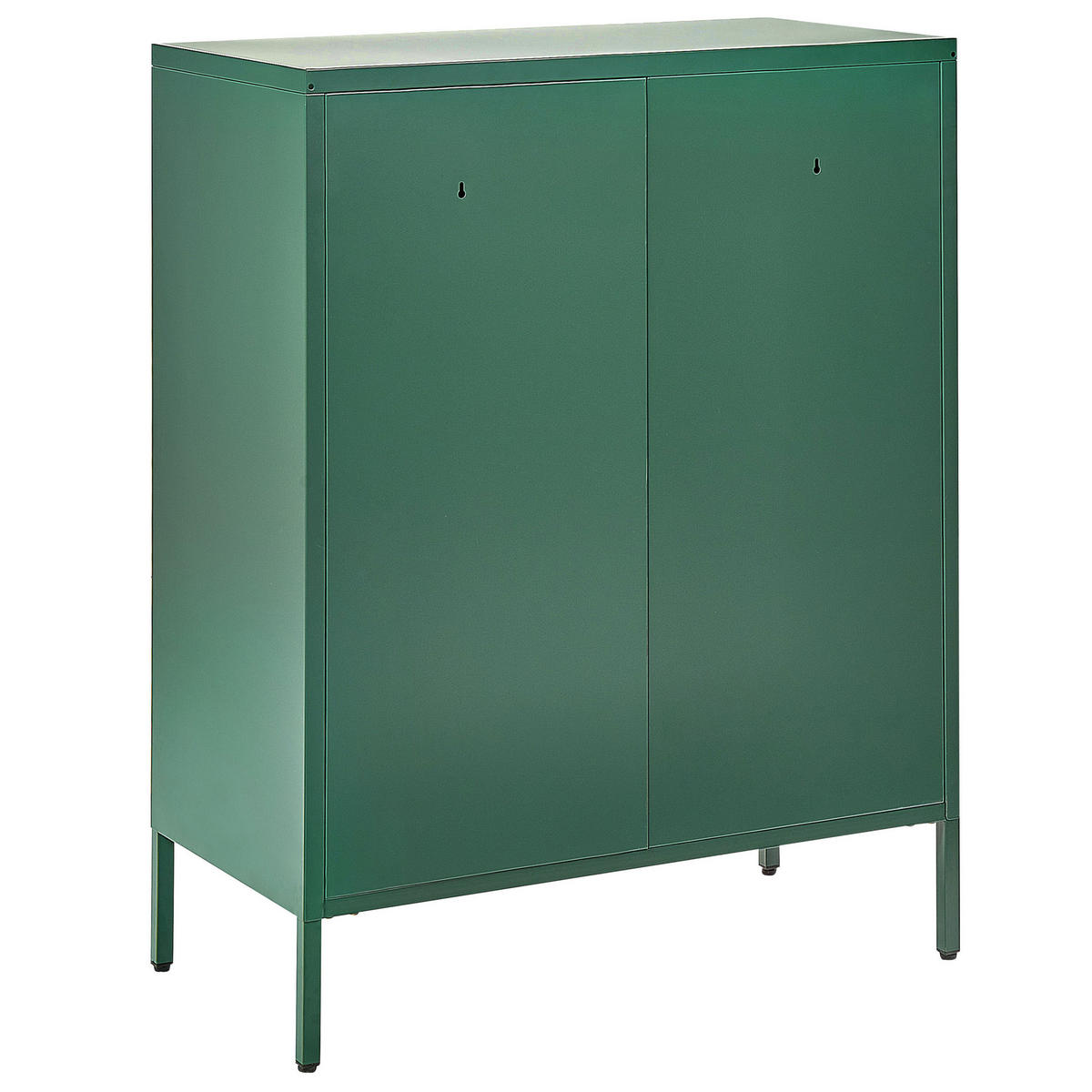 KOMMODE 4 Schubladen Dunkelgrün Enago - Grün, Metall (80/102/40cm) - Beliani