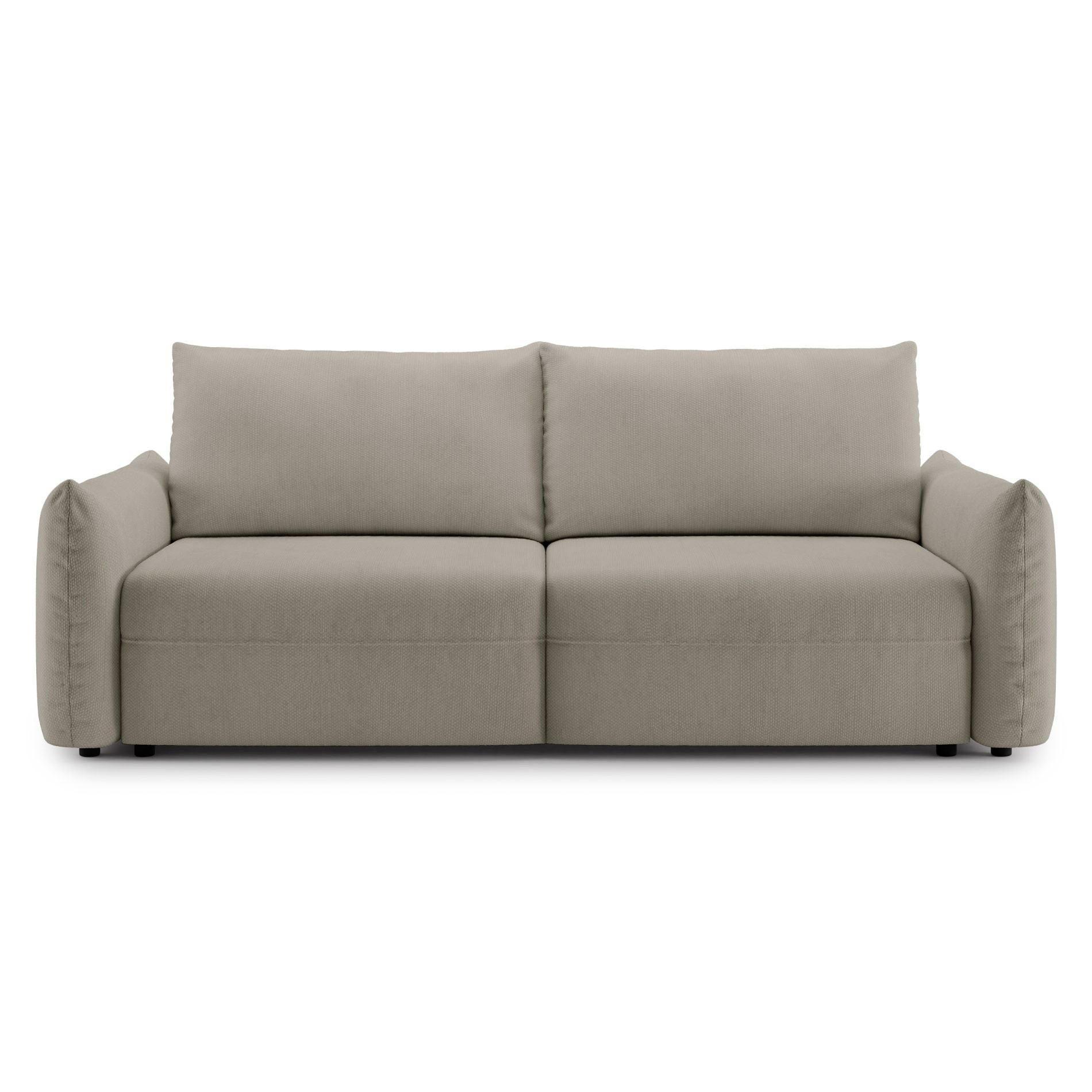 SCHLAFSOFA Theolla Beige - Beige/Schwarz, Textil/Metall (248/97/111cm) - Selsey