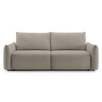 SCHLAFSOFA Theolla Beige - Beige/Schwarz, Textil/Metall (248/97/111cm) - Selsey