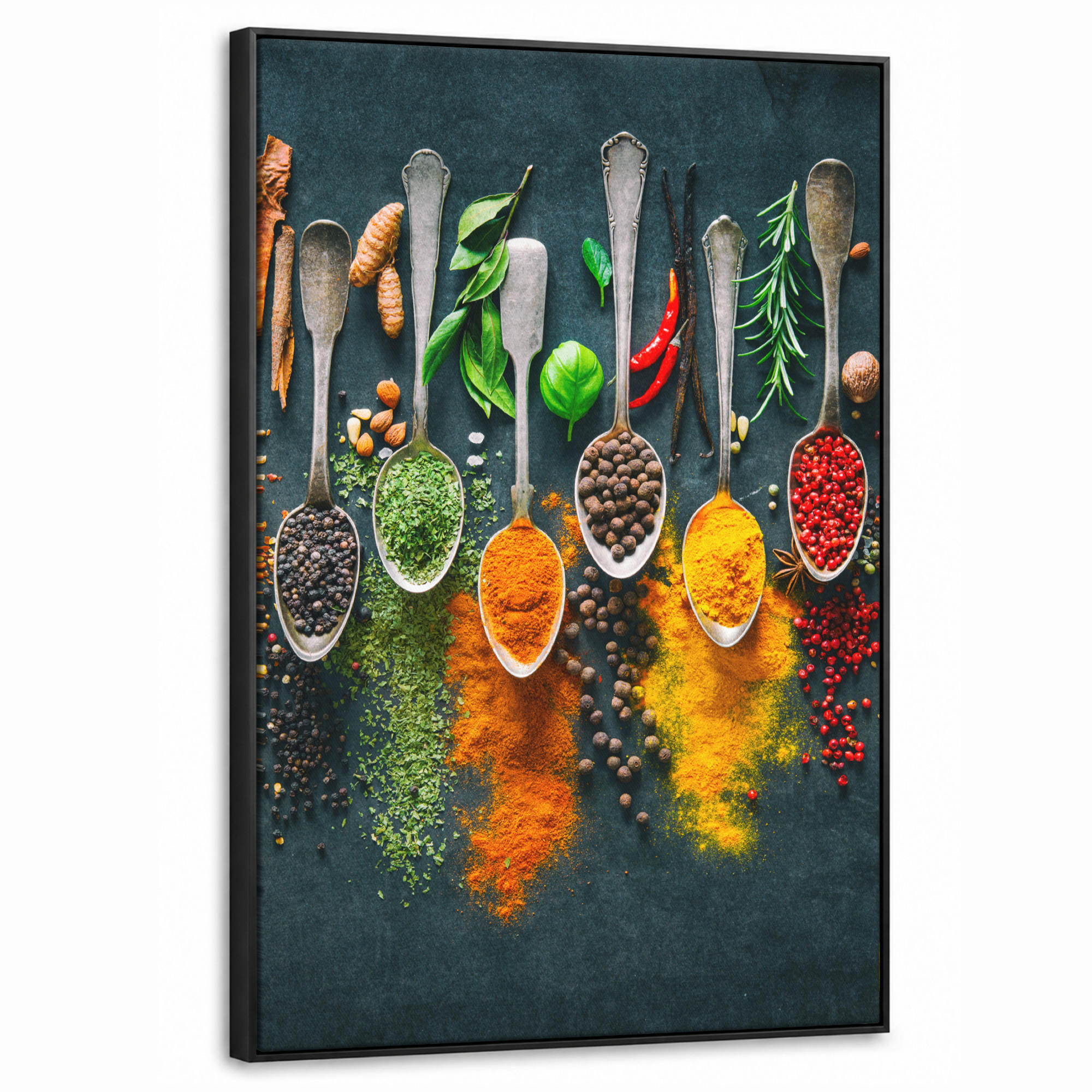 MuchoWow Leinwand Currygelb 60x90 cm