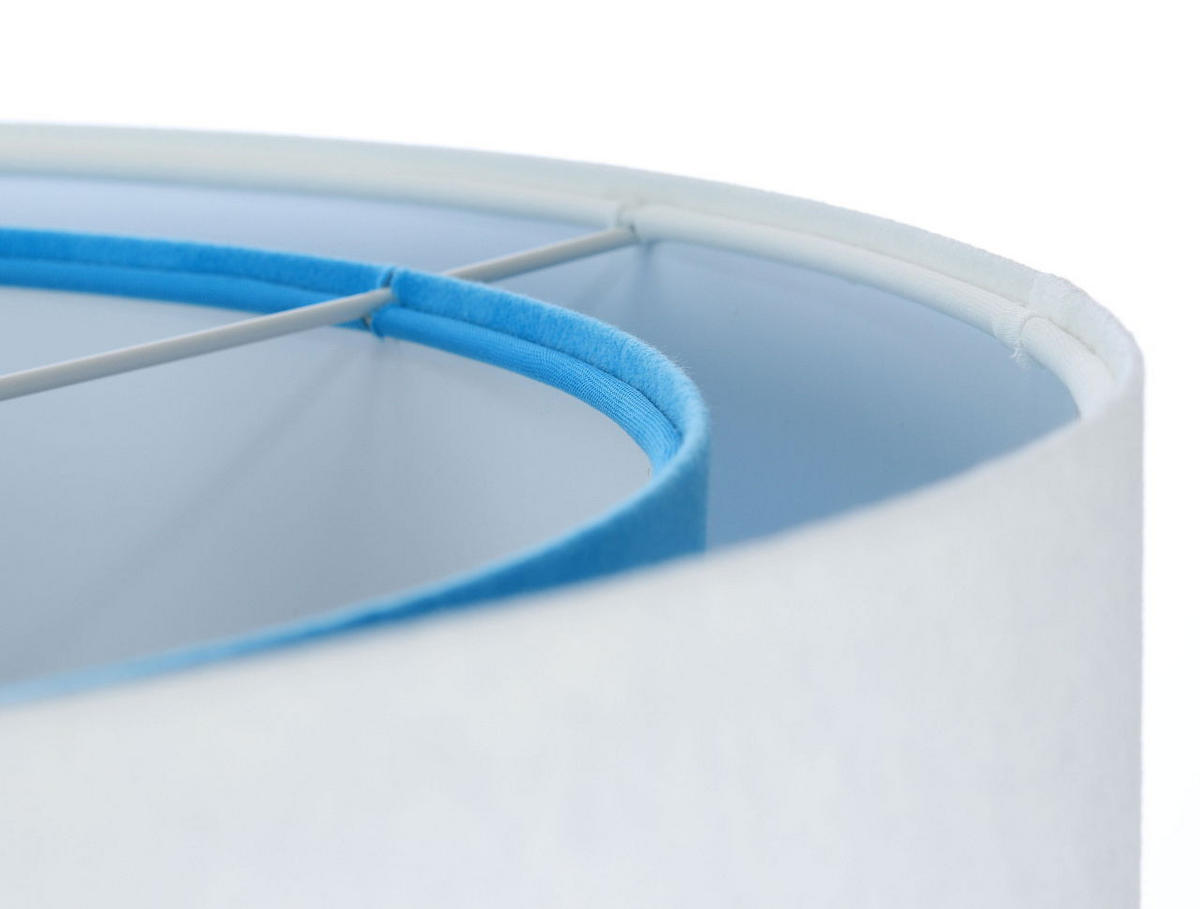 HÄNGELEUCHTE Blau 50/23 cm - Weiß, Kunststoff (50/1.3/23cm) - ONZENO