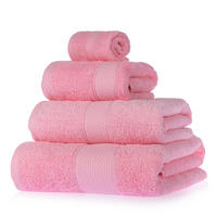 FROTTIERSET Essential 4-teilig rosa - Rosa, Textil (100/150cm) - Homescapes