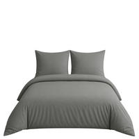 BETTWÄSCHE 3-teilig 200/200 cm UNI GRAU - Grau, Textil (200/200cm) - ROLFNERS