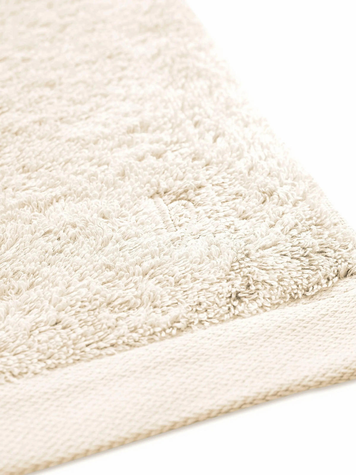 SAUNATUCH Pura Creme - Creme, Textil (80/200cm) - Herzbach Home