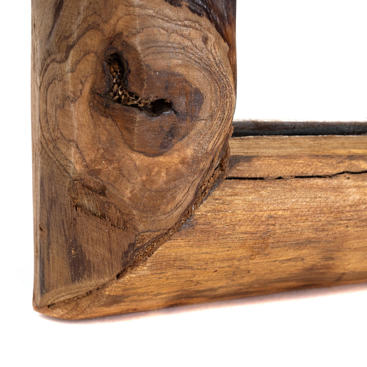 WANDSPIEGEL Base C 25x20cm, Massivholz naturfarben - Naturfarben, Holz (20/25/3cm) - CREEDWOOD