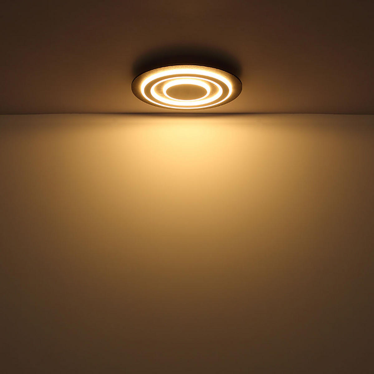 LED DECKENLEUCHTE Metall Champagner - Champagner, Metall (48/48/6.2cm) - Globo Lighting