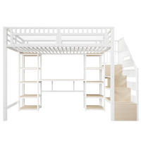 HOCHBETT Eisen 140/200 cm Weiß - Weiß, Metall - Raumix