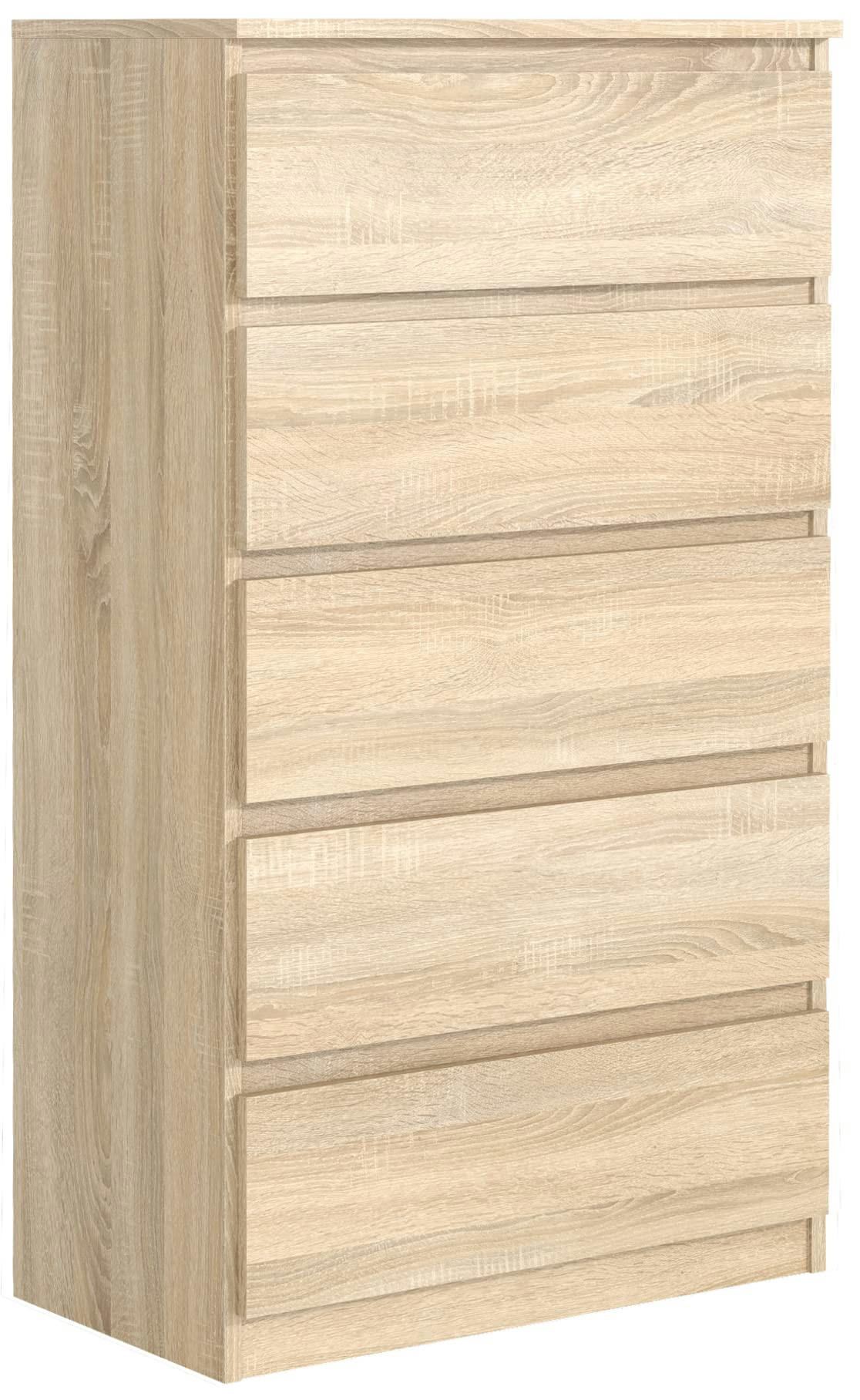 KOMMODE 70 Sonoma oak 70x39x124, 5 cm - Sonoma Eiche, Holzwerkstoff (70/124.5/39cm) - Mobelsta