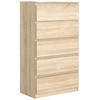KOMMODE 70 Sonoma oak 70x39x124, 5 cm - Sonoma Eiche, Holzwerkstoff (70/124.5/39cm) - Mobelsta