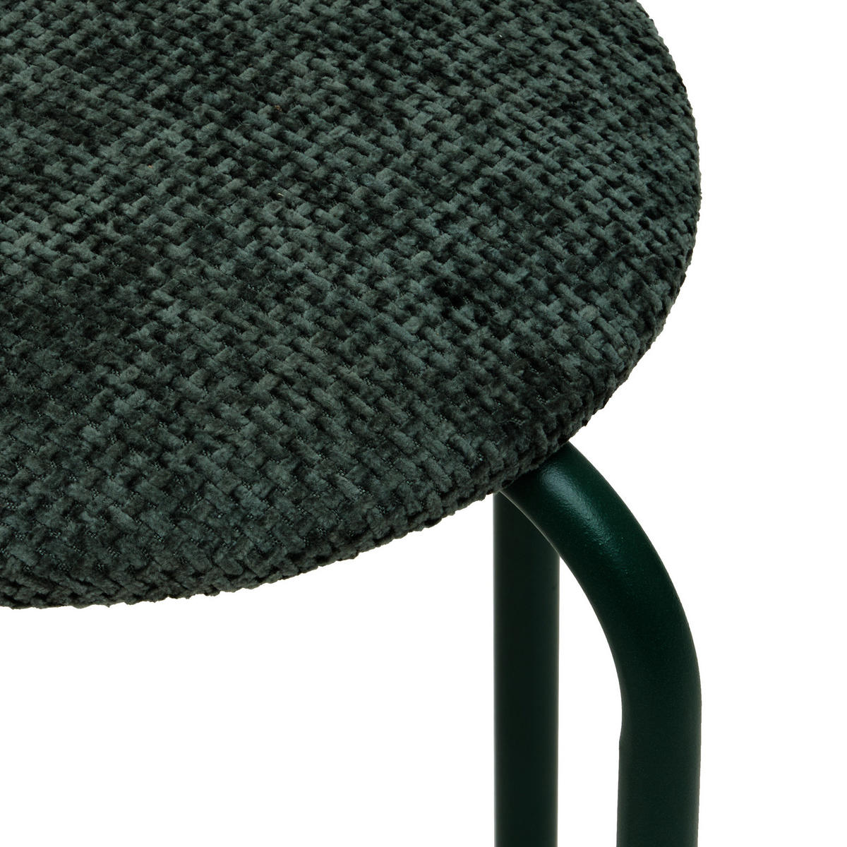 STAPELHOCKER gepolstert Velvy 38/38/46 cm - Grün, Metall (38/46/38cm) - 5five Simply Smart