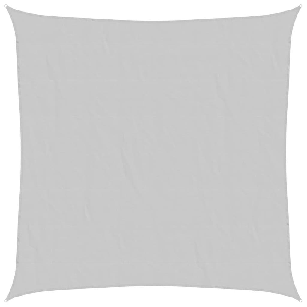 SONNENSEGEL Hellgrau 5/5 M 100% Polyester Oxford - Grau, Textil (500/500cm) - vidaXL