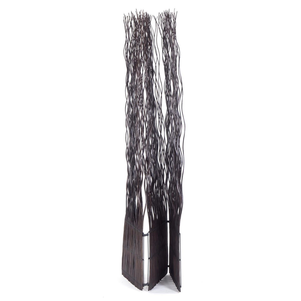 PARAVENT Wave 3 Weidenzweige braun - Braun, Naturmaterialien (120/170/6cm) - DESIGN DELIGHTS