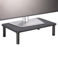 MONITORSTÄNDER HYDE - Schwarz, Metall (23/37/12cm) - CARO-Möbel