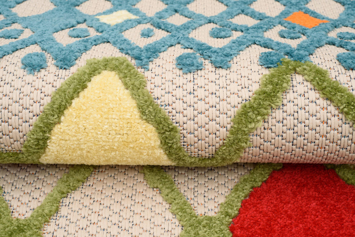 TEPPICH PATIO Creme Beige 160/220 cm - Beige/Creme, Kunststoff (160/220cm) - Tapiso