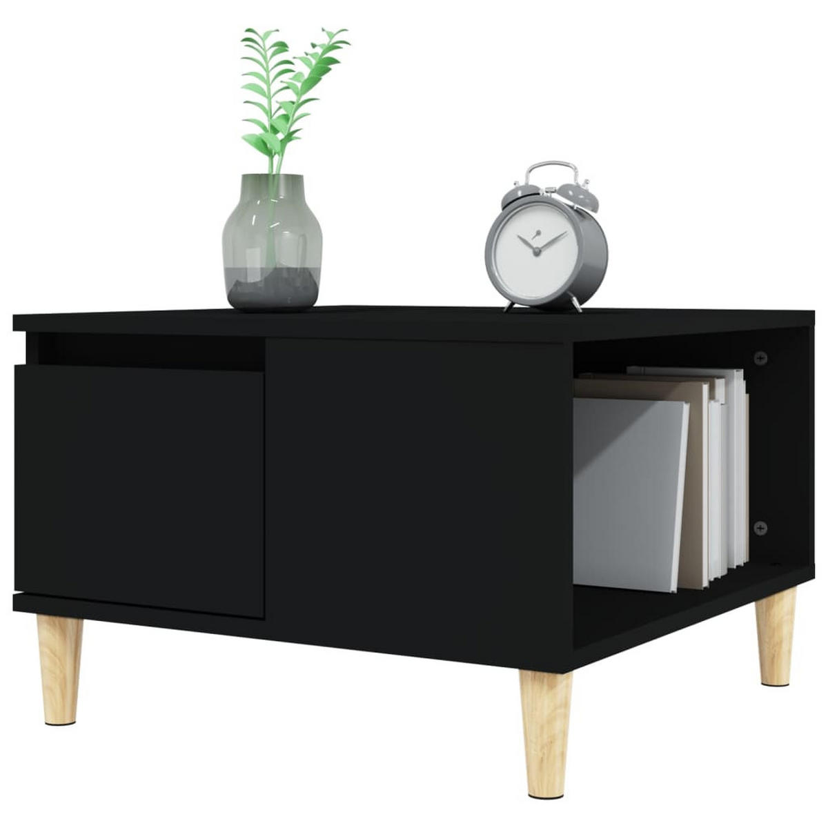 COUCHTISCH Schwarz 55x55x36,5 cm Holzwerkstoff - Schwarz, Holzwerkstoff (55/55/36.5cm) - furnicato