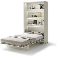 SCHRANKBETT BC-02 - 120x200cm Vertikal - Kaschmir mit Matratze - Kaschmir, Holzwerkstoff (120/200cm) - Meblini