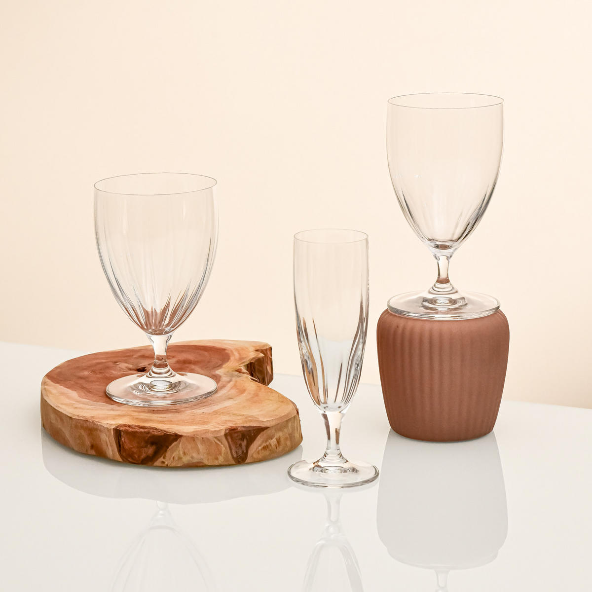 ROTWEINGLÄSER, 4er-Set, 360 ml - Transparent, Glas (0.36L) - Krosno Glass