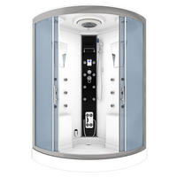 ACQUAVAPORE Dampfdusche Sauna Dusche Duschkabine D26-EH-EC-EA 130x130 cm MIT 2K Scheiben Versiegelung - Weiß, Glas/Kunststoff (130/130/220cm) - AcquaVapore by Sandra Jentho
