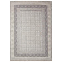 KURZFLORTEPPICH Waschbar NORA, mit Bordüre, Grau, 160 x 230 cm - Grau, Textil (160/230cm) - KADIMA DESIGN
