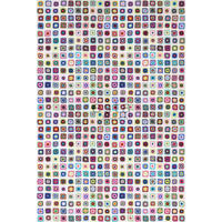 FOTOTAPETE Häkelmuster 100 x 279 cm - Pink, Papier (100/279cm) - ESTAhome
