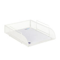 UKLADANIE dokumentov - biela, kov (25/8.5/34cm) - Relaxdays