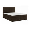 BOXSPRINGBETT AURORA mit Topper und Bettkasten, Braun, 160x200 cm - Braun, Textil (160/200cm) - KS Home Concept
