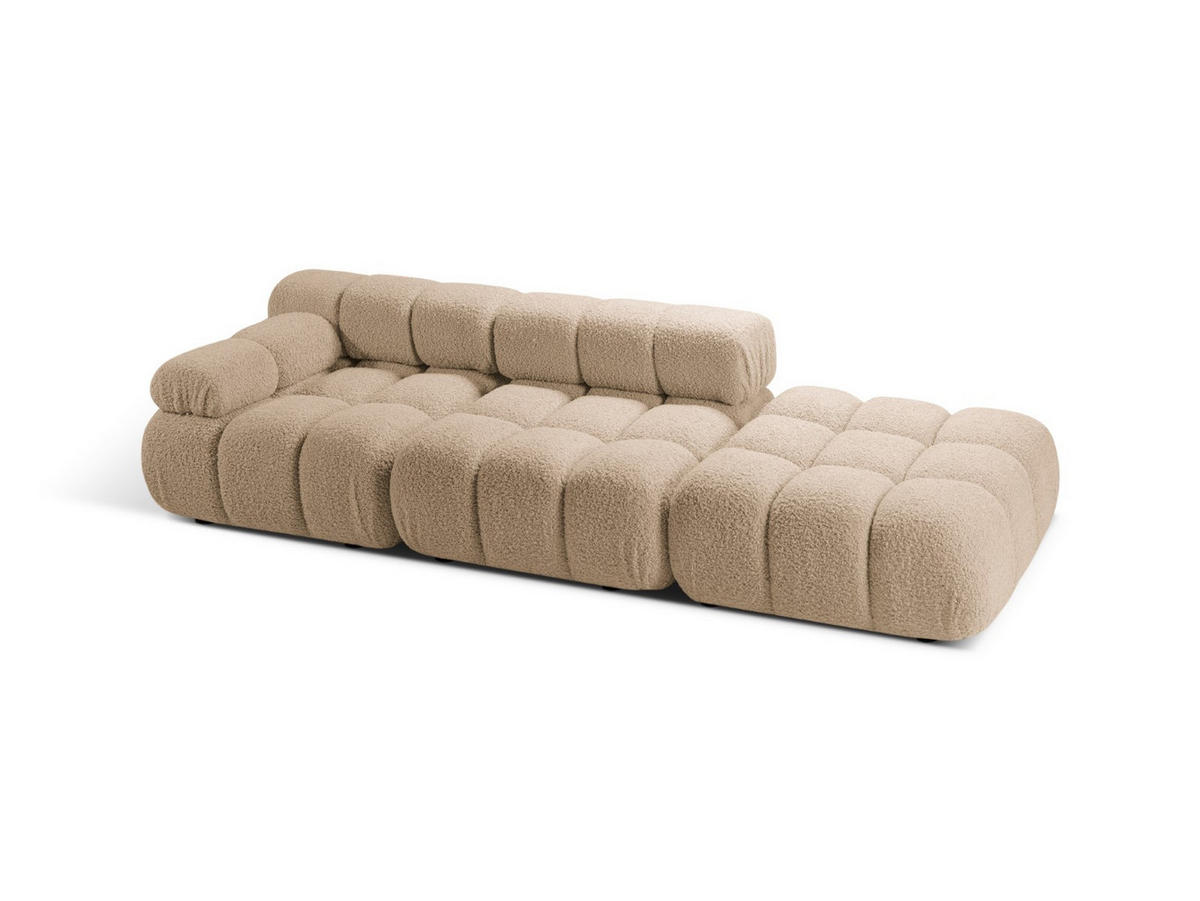 SOFA modular links Bellis aus Boucle sandfarben 4 Sitzplätze - Sandfarben, Textil (282/70/94cm) - Micadoni