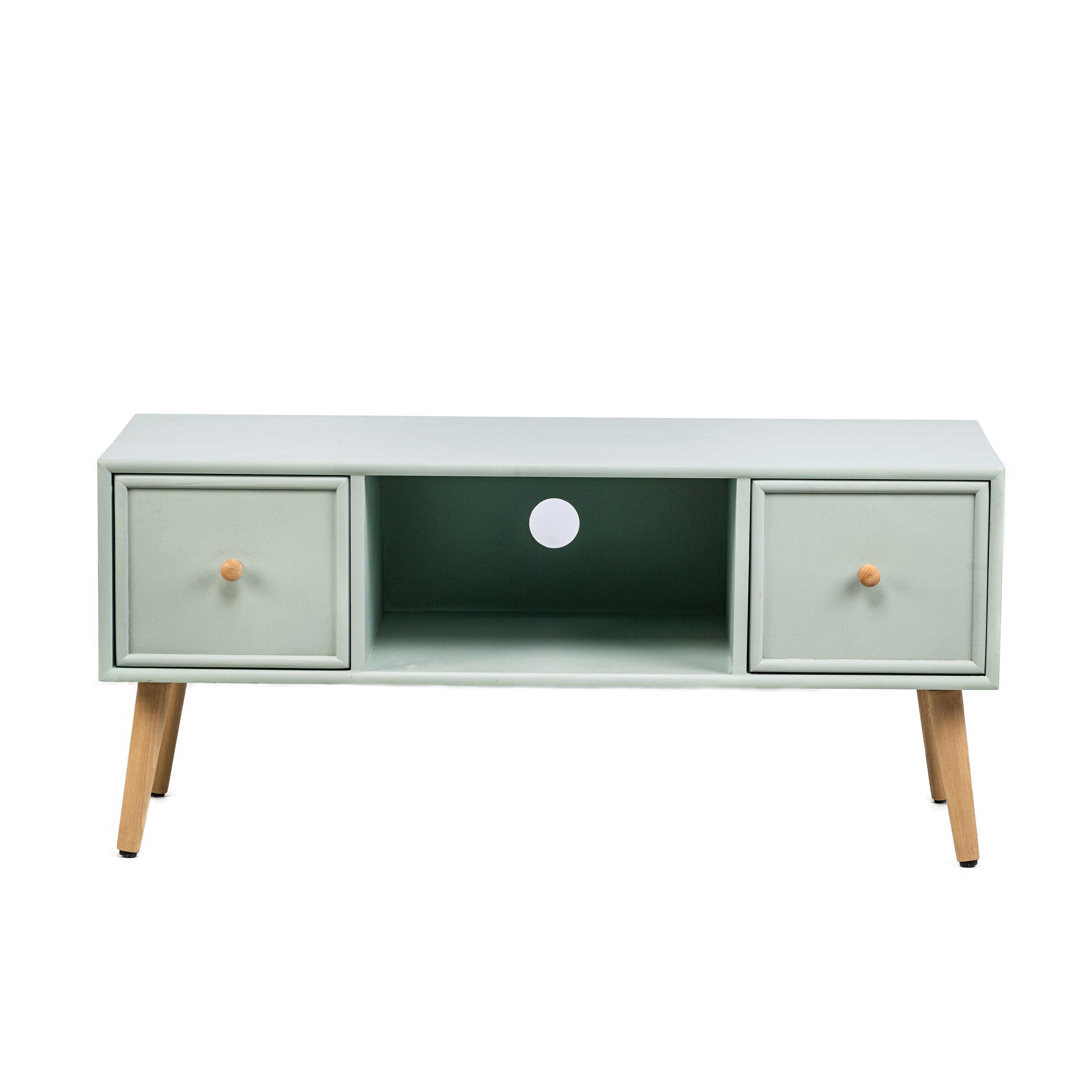 TV-SCHRANK Rechteckig Grün 100 x 42 x 45 (cm) - Grün, Holz (100/46/40cm) - Nordlys