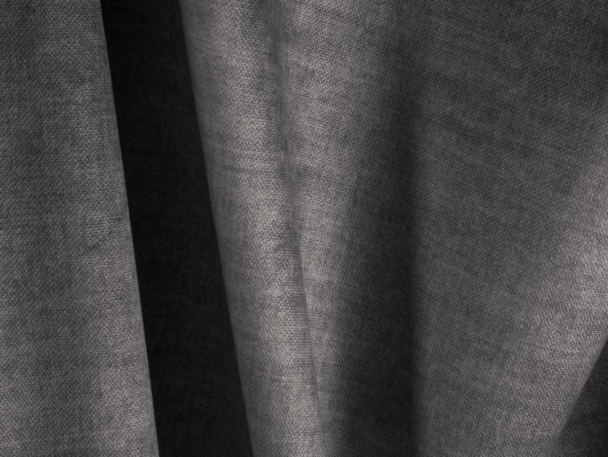 ECKSOFA modular links Martina aus Samt grau 3 Sitzplätze - Grau, Textil (176/332cm) - Micadoni