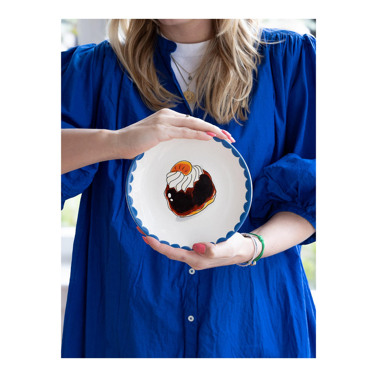 TELLER Bossche Bol in Bunt - 18cm - Multicolor, Keramik (18/18/2cm) - Blond Amsterdam