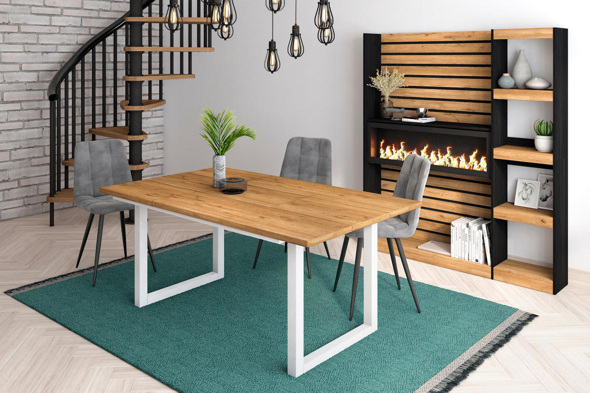 ESSZIMMERTISCH für 8 Gäste, eiche, 167/90/75cm - Eichefarben, Holzwerkstoff (90/167/75cm) - Skraut Home