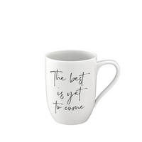 BECHER MIT HENKEL 'THE BEST IS YET TO COME' Statement weiß 290 ml - Weiß, Keramik (0.29L) - Villeroy & Boch
