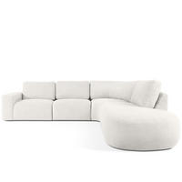 ECKSOFA RECHTS ZUCCO, Ecru - Ecru, Holz/Holzwerkstoff (304/293cm) - KONSIMO®