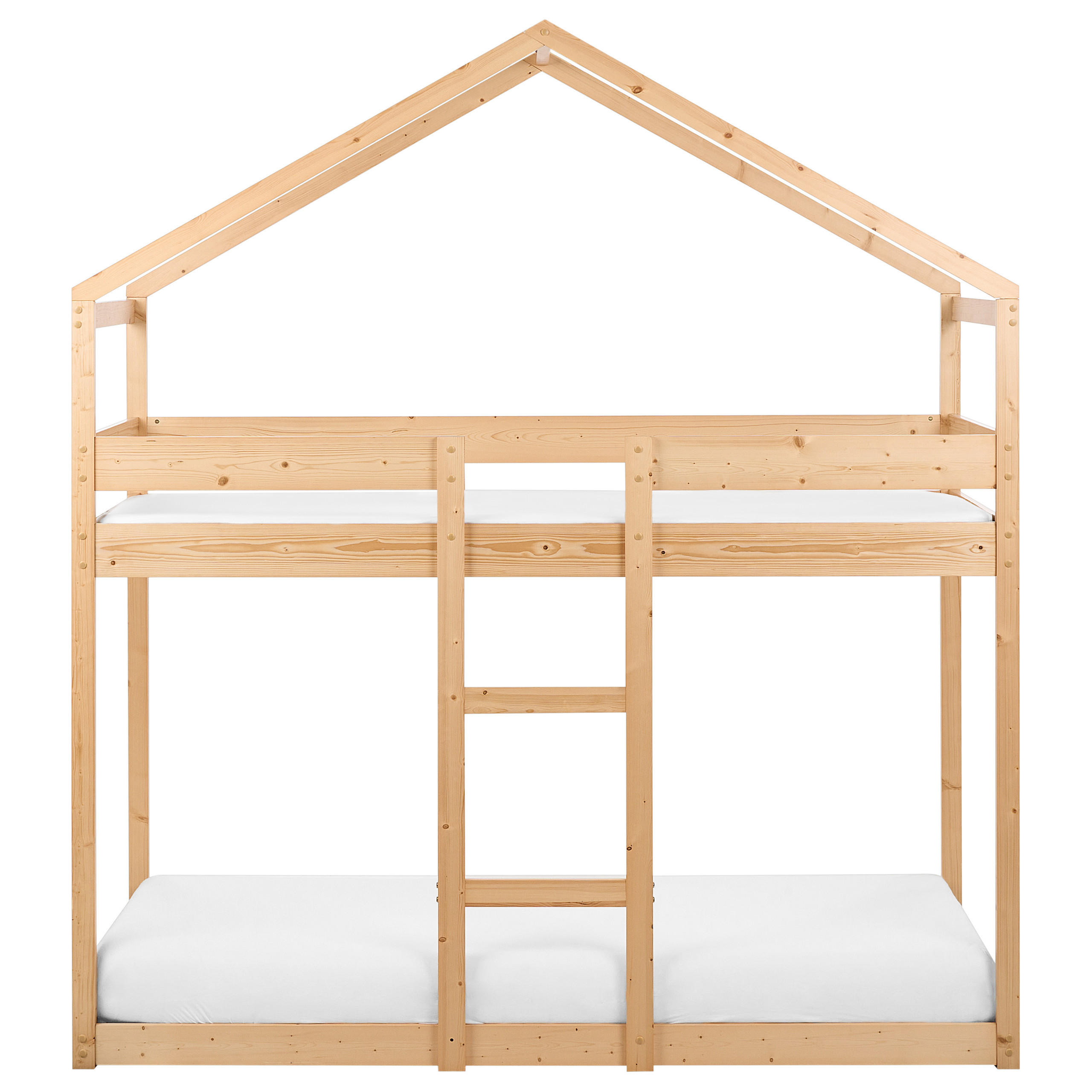 HOCHBETT 90x200 cm Heller Holzfarbton Labatut - Hellbraun, Holz (90/200cm) - Beliani