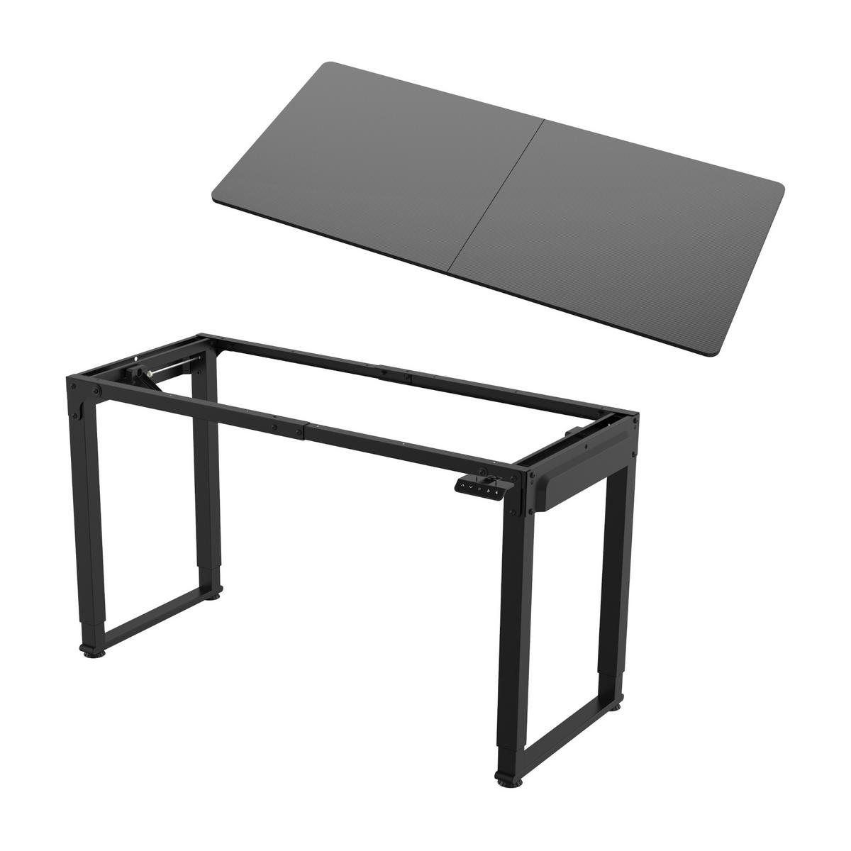 SCHREIBTISCH Kirkkonummi - Schwarz, Holzwerkstoff/Metall (160/75/72cm) - pro.tec