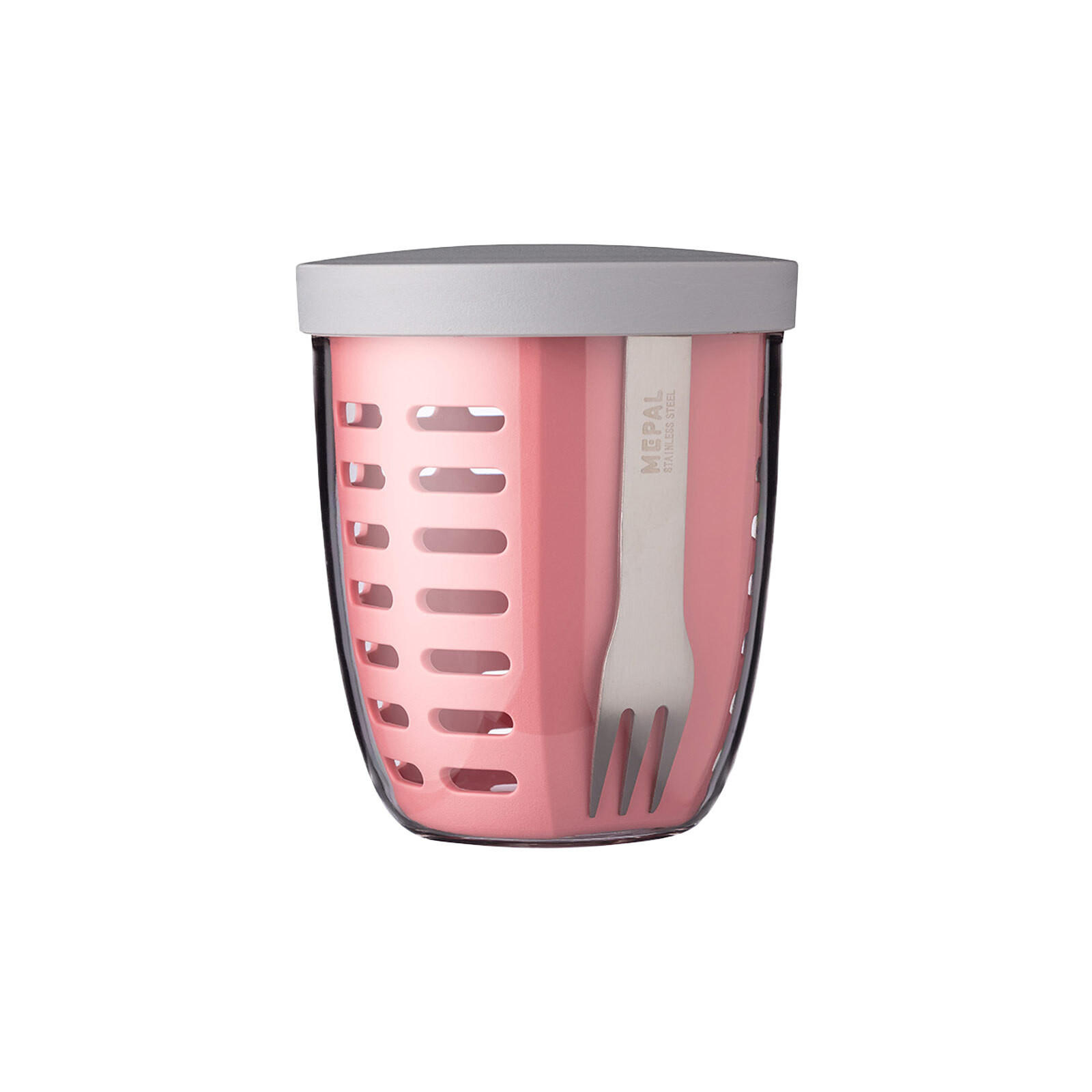 FRUITPOT Ellipse Nordic Pink 600 ml - Pink, Kunststoff (10.7/12.7/10.7cm) - Mepal