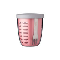 FRUITPOT Ellipse Nordic Pink 600 ml - Pink, Kunststoff (10.7/12.7/10.7cm) - Mepal
