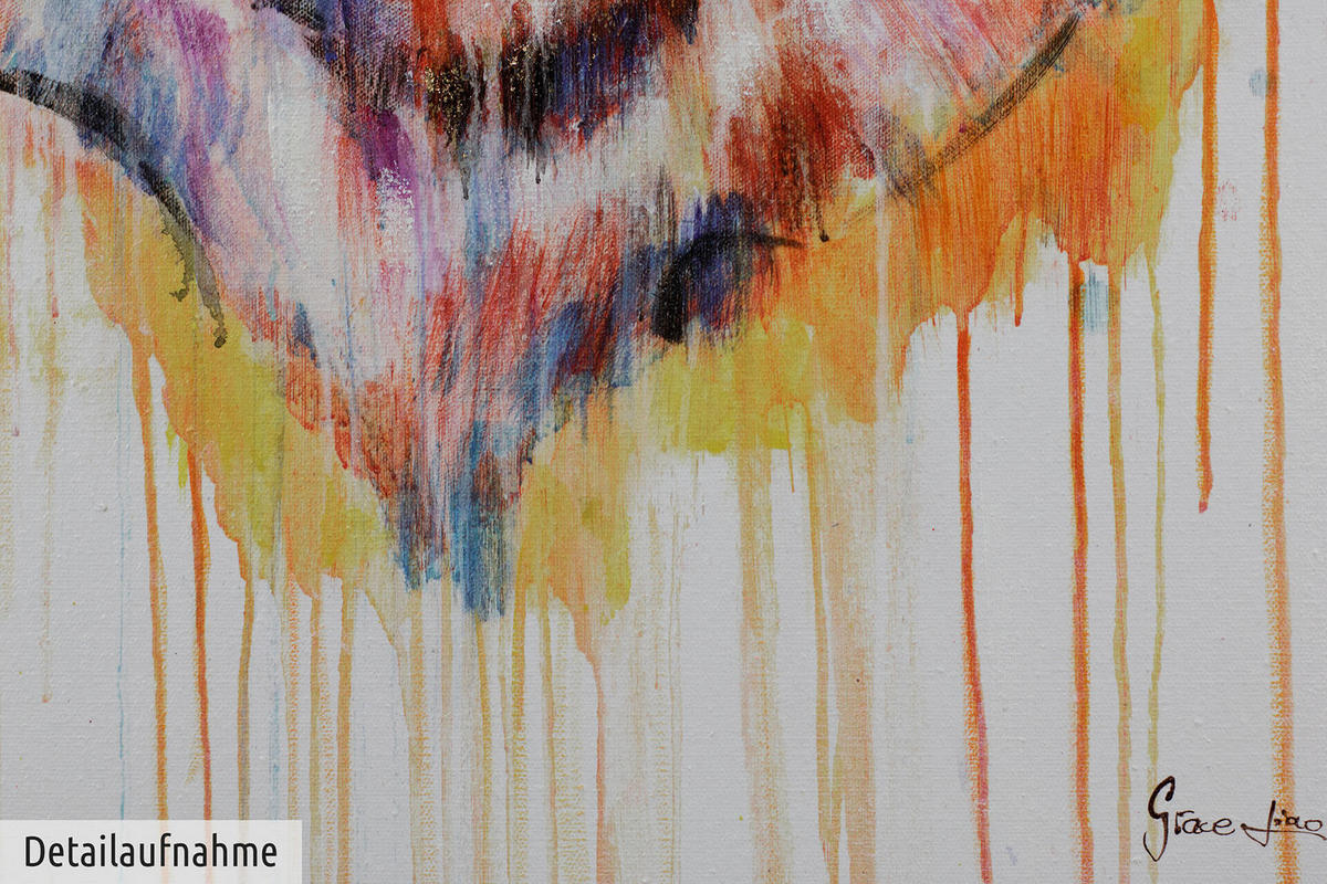 ACRYLBILD HANDGEMALT 75/100 cm - Multicolor, Holz/Textil (2.5/100cm) - KUNSTLOFT