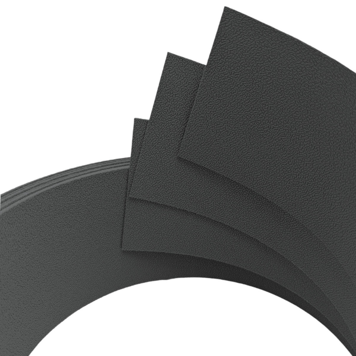 SICHTSCHUTZSTREIFEN Premium Akzentstreifen Set Drittel Anthrazit 2,55m - Anthrazit, Kunststoff (255/6.3cm) - ZAUN|ZU