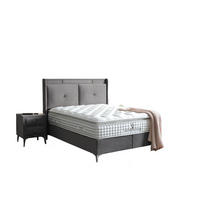 POLSTERBETT-SET Air Comfort 180x200 Grau - Bett inkl. Matratze - Grau, Metall (180/200cm) - Villa Möbel