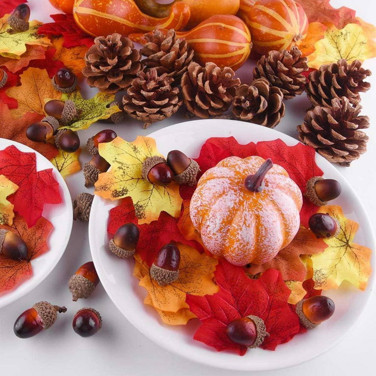 HERBSTDEKORATION Set 96-teilig - Multicolor, Kunststoff (10cm)