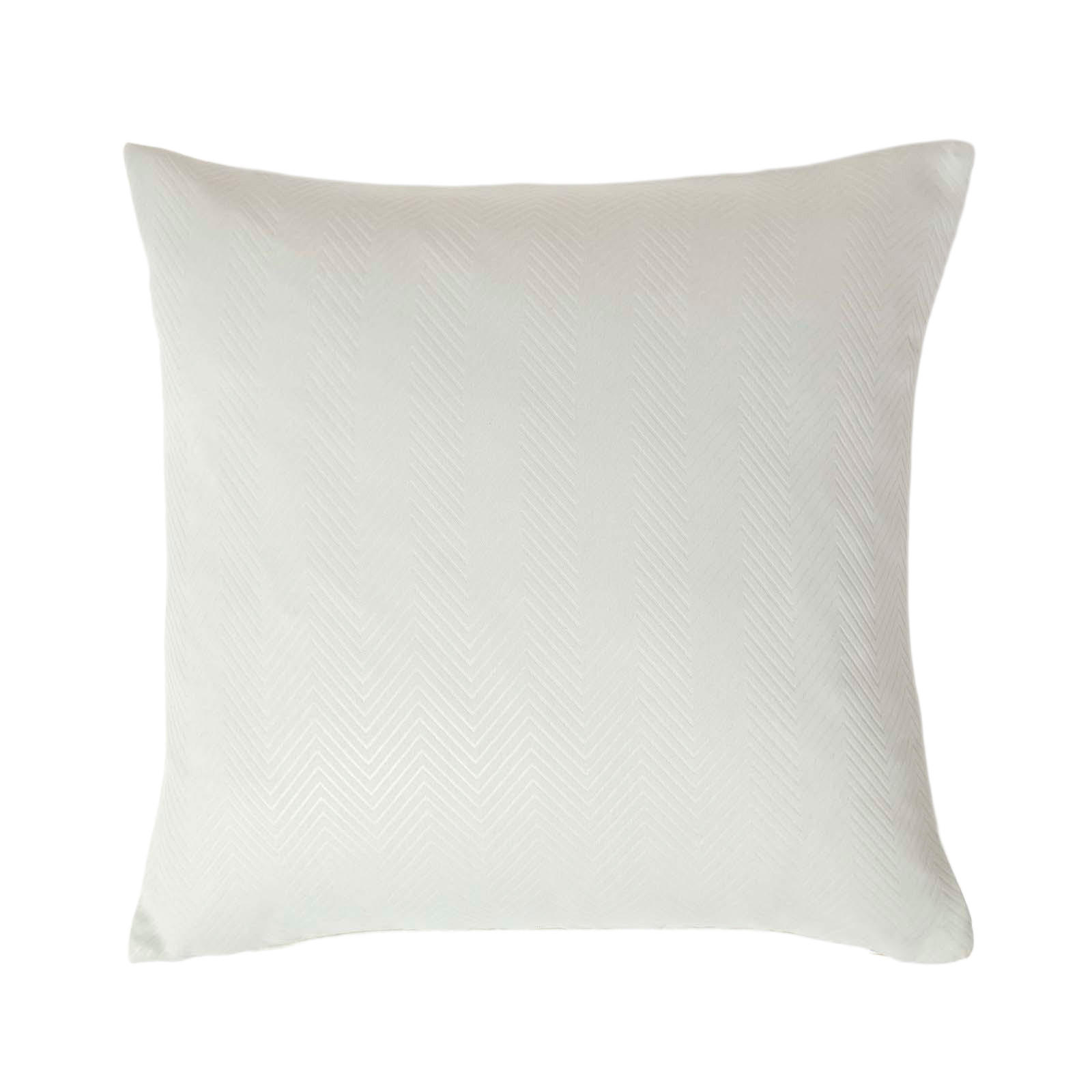 KISSENHÜLLE Fischgrät-Muster 45/45 cm - Creme, Textil (45/45cm) - Homescapes