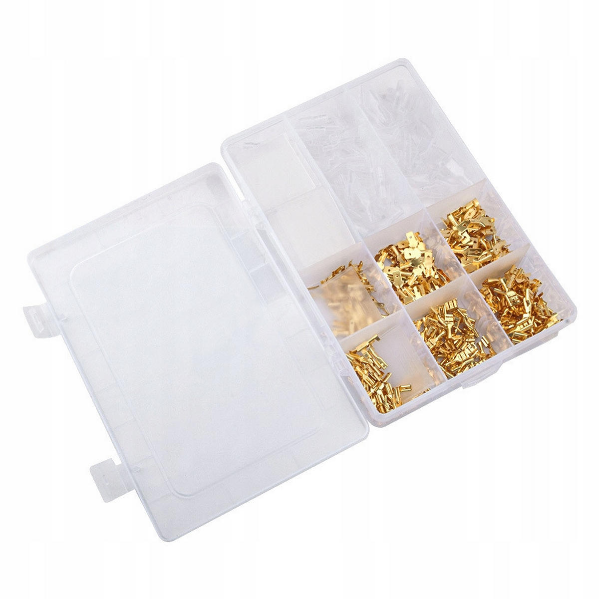 STECKVERBINDER Universal 450-tlg. Set, Flachstecker 2,8/4,8/6,3, isoliert, mit Hülse, Kunststoffetui - Multicolor, Kunststoff/Metall (10/10/10cm)