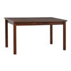 ESSTISCH Alba 1 - Walnussfarben/Braun, Holz (80/120/78cm) - Leaf Design