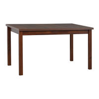 ESSTISCH Alba 1 - Walnussfarben/Braun, Holz (80/120/78cm) - Leaf Design