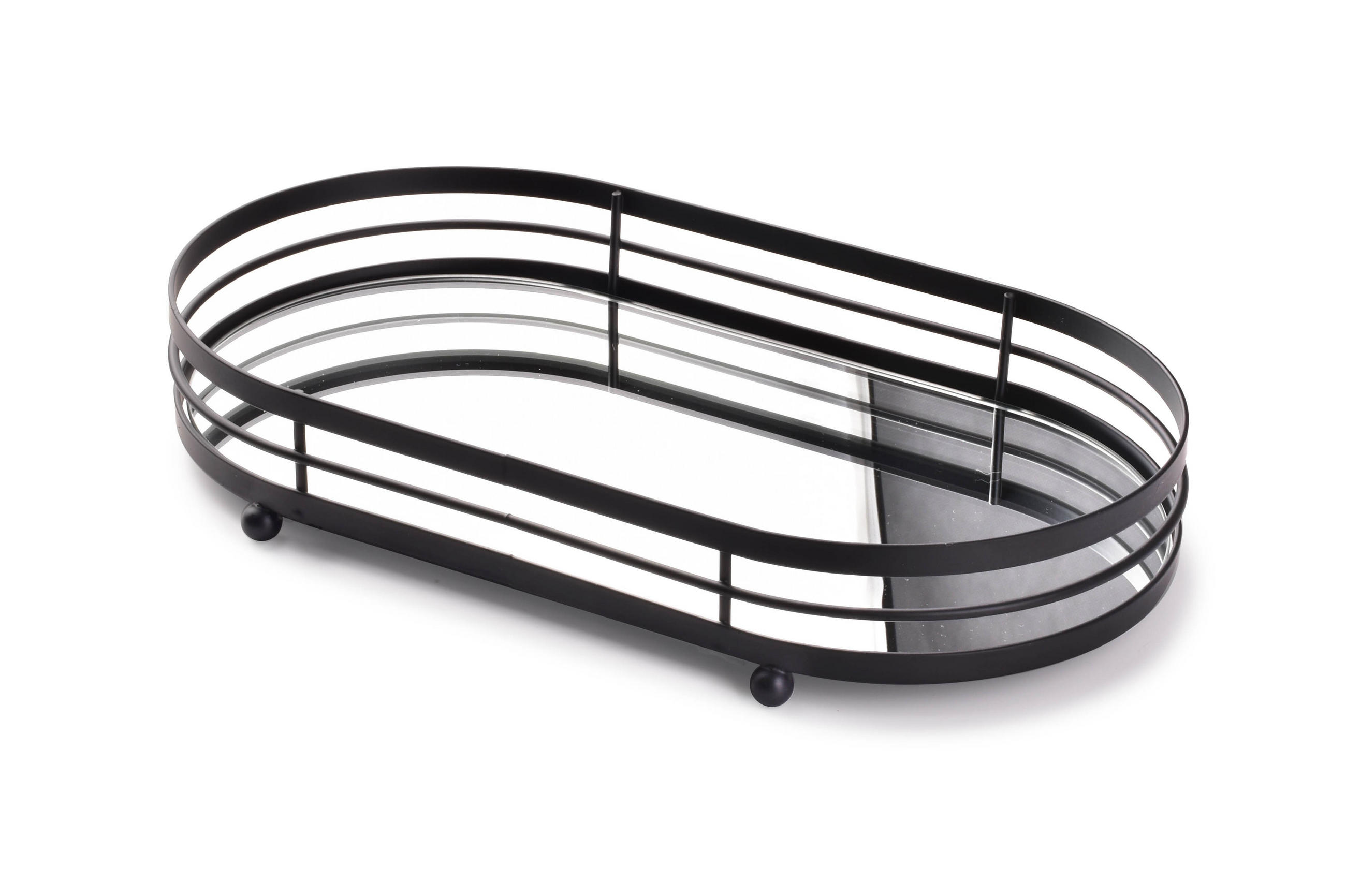 TABLETT Cedric Schwarz 33/19/5.5 cm Glas - Schwarz, Glas (19/5.5/33cm) - Mondex