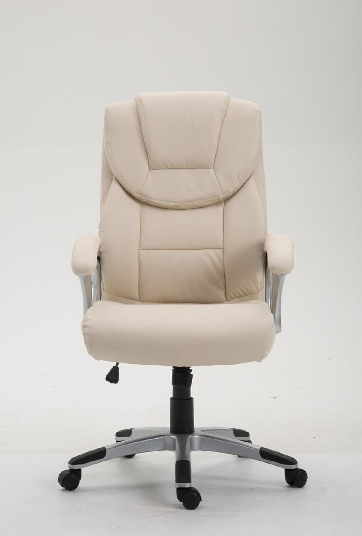 BÜROSTUHL Texum 2, Kunstleder Creme - Creme, Kunststoff/Textil (65/119/73cm) - TPFLiving