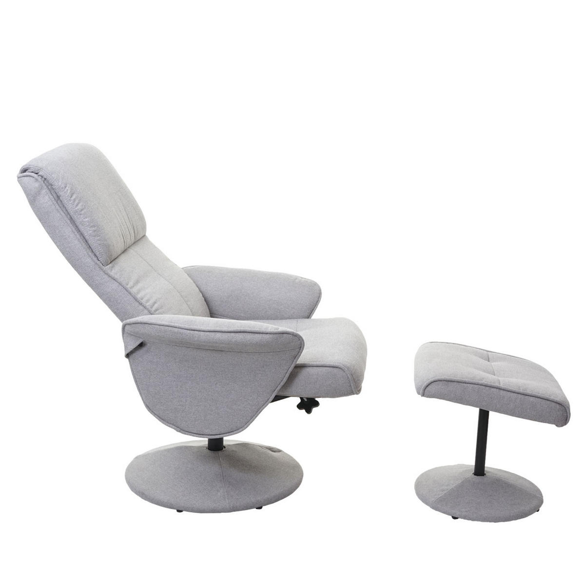 RELAXSESSEL Hellgrau - Hellgrau, Textil (75/114/125cm) - MCW