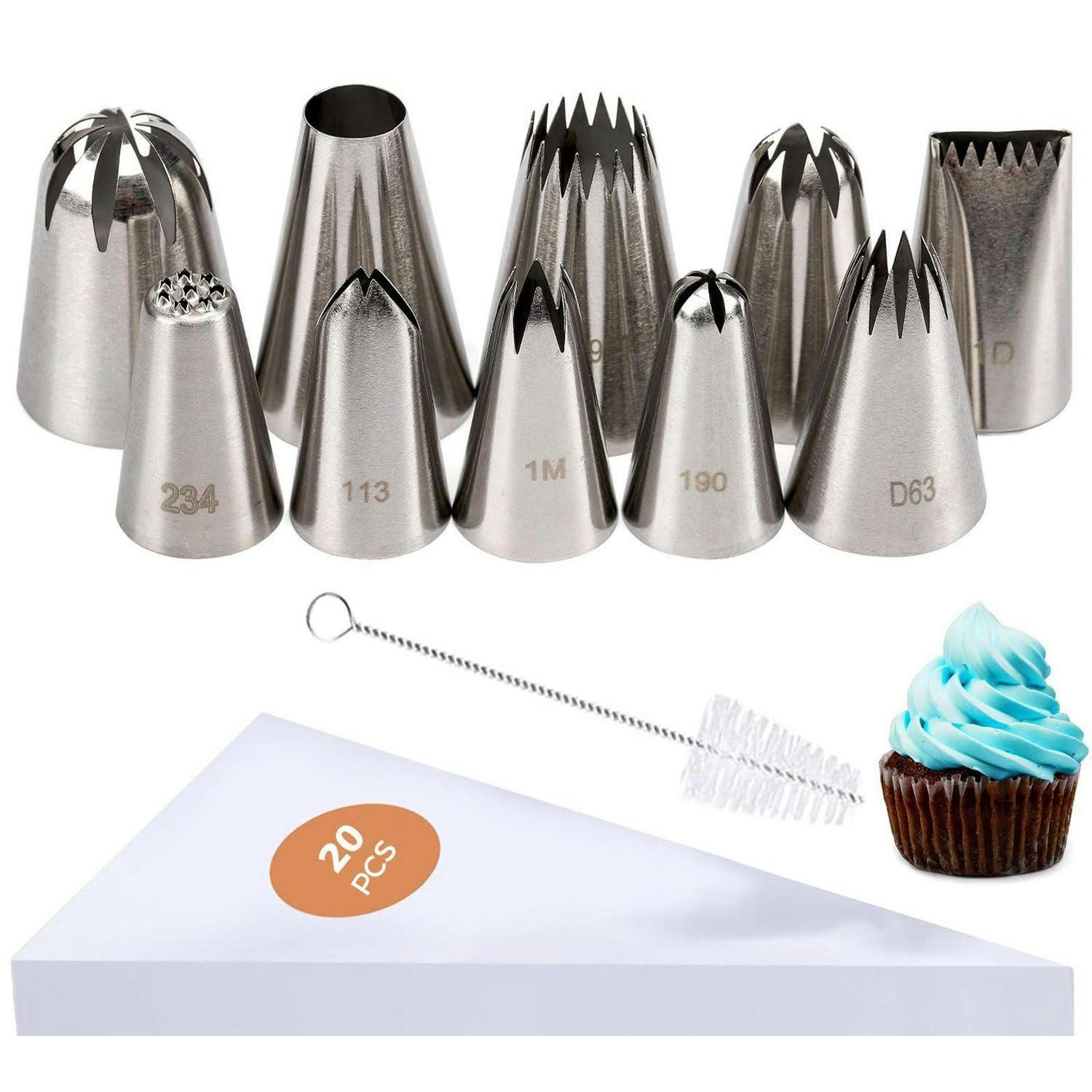 SPRITZTÜLLEN Set 31-teilig Edelstahl - Silberfarben, Metall (3/1/4.2cm)