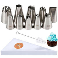SPRITZTÜLLEN Set 31-teilig Edelstahl - Silberfarben, Metall (3/1/4.2cm)